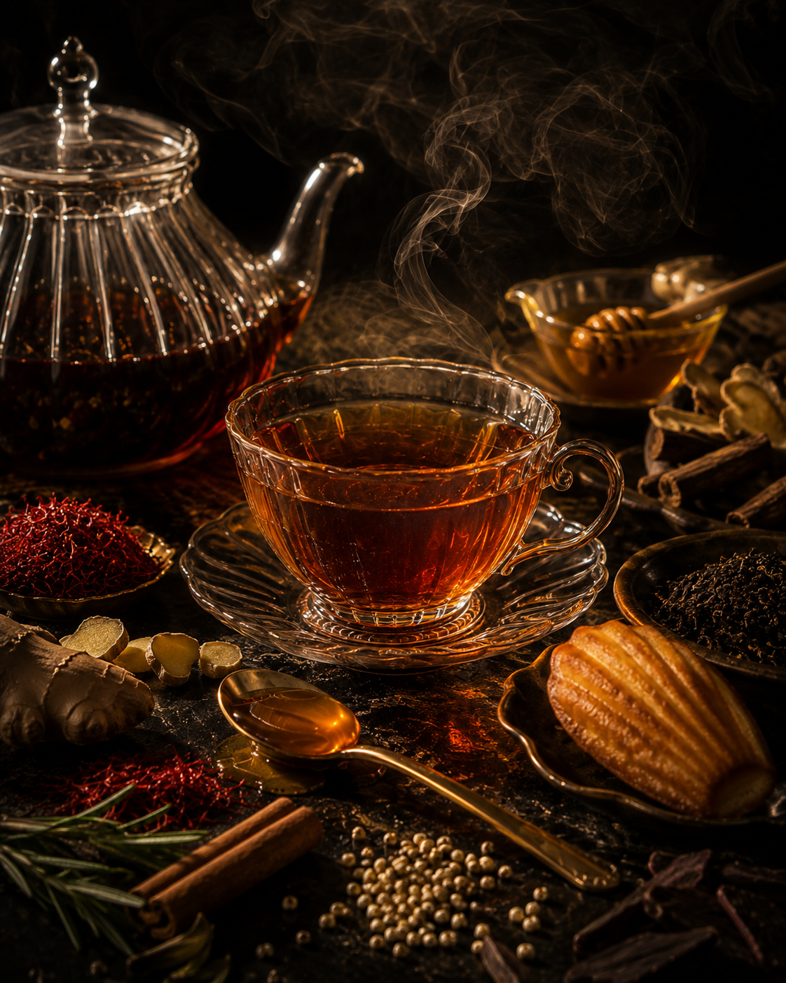 Saffron Honey Madeline